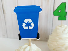 Load image into Gallery viewer, trash truck cupcake toppers
