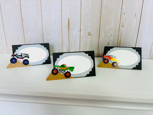 monster truck food tent labels