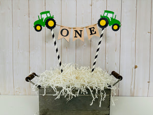 tractor cake topper
