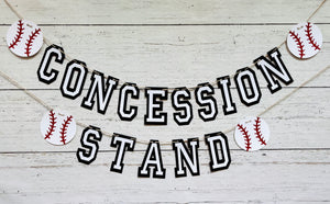 baseball concession stand banner