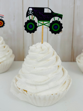 Load image into Gallery viewer, monster truck cupcake toppers
