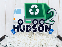 Load image into Gallery viewer, trash truck cake topper 
