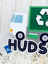 Load image into Gallery viewer, trash truck cake topper 
