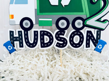 Load image into Gallery viewer, trash truck cake topper 
