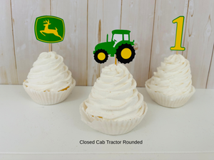 tractor cupcake toppers