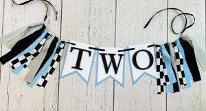 blue racing custom banner