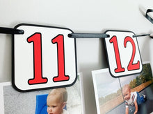 Load image into Gallery viewer, fast one themed first birthday photo banner
