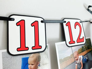 fast one themed first birthday photo banner