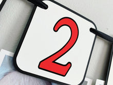 Load image into Gallery viewer, fast one themed first birthday photo banner

