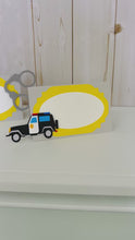 Load and play video in Gallery viewer, police themed party food tent cards
