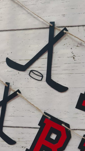 hockey happy birthday banner
