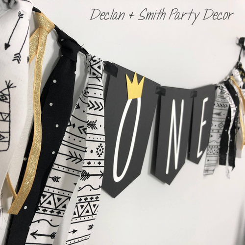 wild one high chair banner