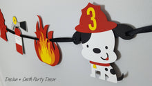 Load image into Gallery viewer, firetruck birthday decorations

