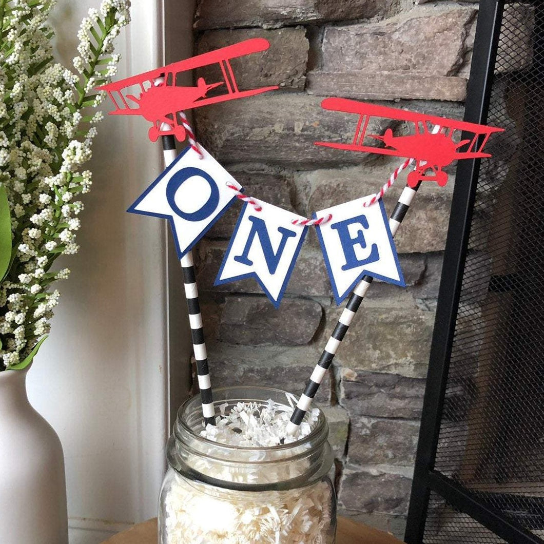 time flies cake topper