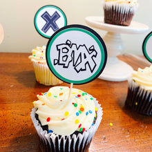 Load image into Gallery viewer, BMX cupcake toppers
