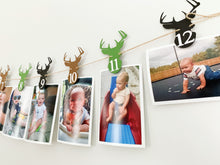 Load image into Gallery viewer, deer head birthday banner

