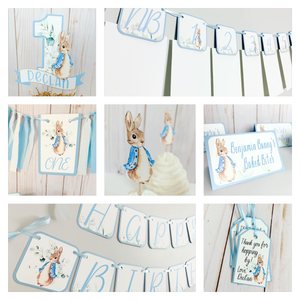 Peter Rabbit First Birthday Decorations