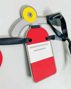 firetruck birthday banner