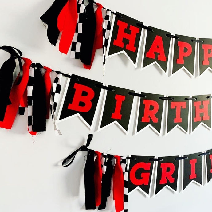 racing birthday decorations