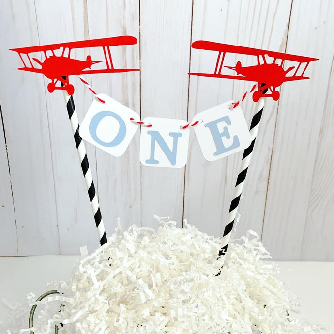 time flies cake topper