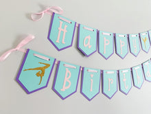Load image into Gallery viewer, gymnastics birthday banner
