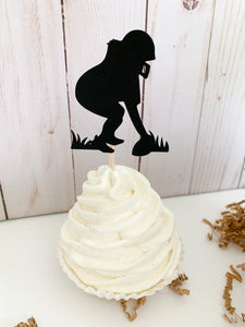 football cupcake toppers