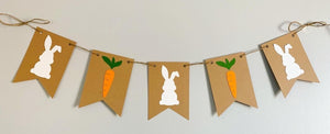 bunny and carrot Easter banner