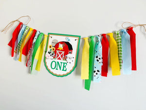 barnyard high chair banner