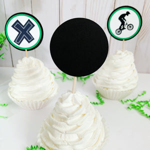 BMX cupcake toppers