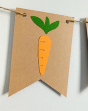 Load image into Gallery viewer, bunny and carrot Easter banner
