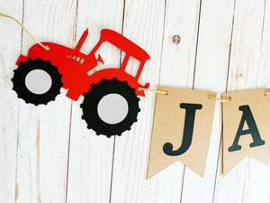 red tractor name banner
