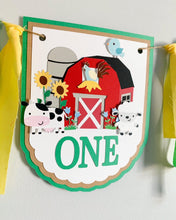 Load image into Gallery viewer, barnyard high chair banner
