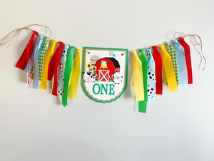 barnyard high chair banner