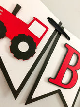 Load image into Gallery viewer, red tractor happy birthday banner
