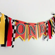 Load image into Gallery viewer, racing first birthday decorations
