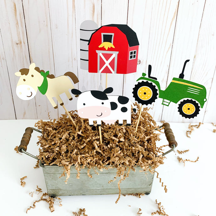 tractor barnyard decorations