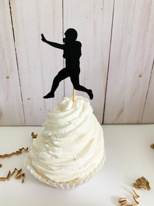 football cupcake toppers
