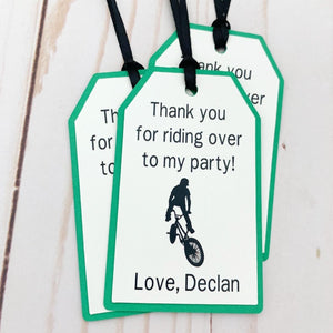 BMX Favor Tags