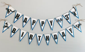 dirt bike birthday banner