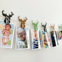 Load image into Gallery viewer, deer head birthday banner
