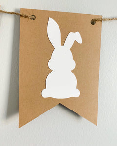 bunny and carrot Easter banner