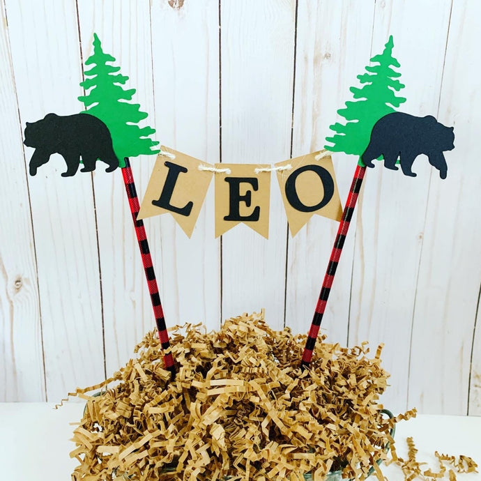 lumberjack cake topper