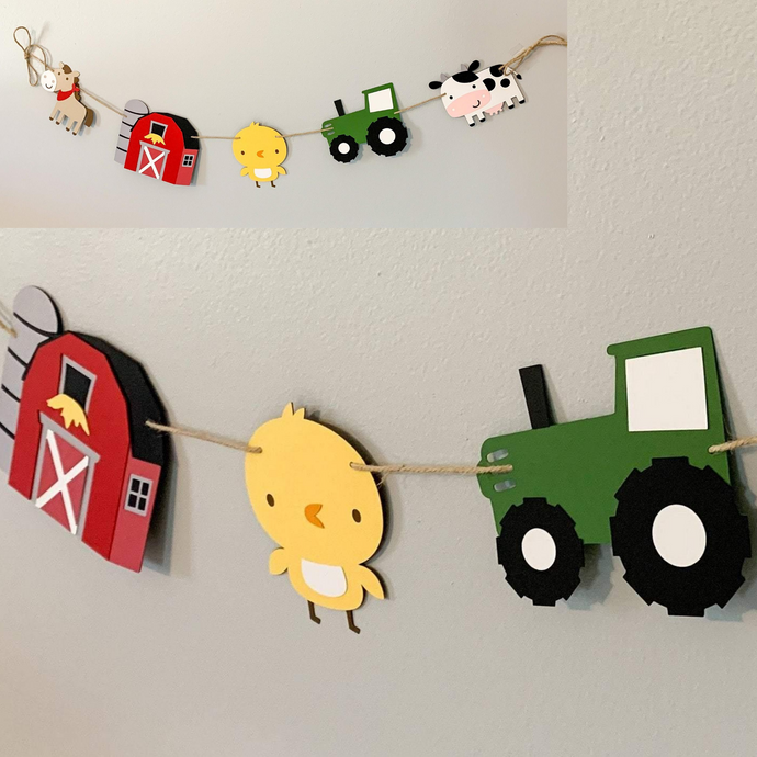 tractor barnyard banner